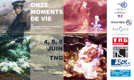 Affiche "Onze moments de vie" (Académie de Lyon)